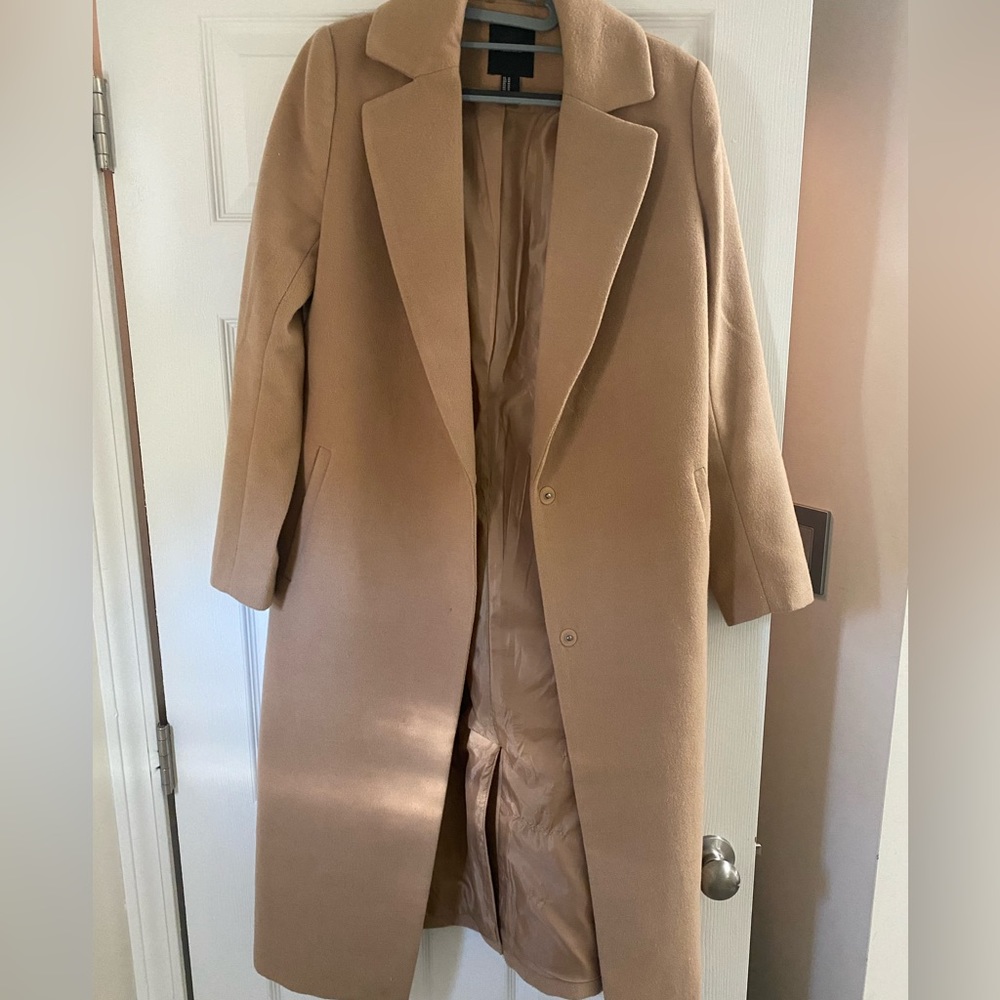 Wool camel coat
